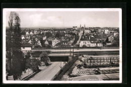 AK Ludwigsburg, Teilansicht Mit Strassenpartie  - Ludwigsburg