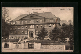 AK Weida I. Thür., Ansicht Der Oberrealschule  - Weida