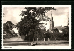 AK Süderbrarup, Strassenpartie Mit Kirche  - Sonstige & Ohne Zuordnung