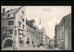 AK Lindau I. B., Maximilianstrasse, Schenke Zum Pflug  - Lindau A. Bodensee