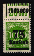 Deutsches Reich 288 I W OR Postfrisch 1-11-1 - 1/5/1 #IL667 - Sonstige & Ohne Zuordnung