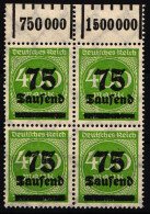 Deutsches Reich 287 A W OR Postfrisch -1/5/1, 4er Block #IL661 - Sonstige & Ohne Zuordnung