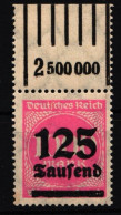 Deutsches Reich 291 A W OR Postfrisch - 1/5/1 #IL675 - Sonstige & Ohne Zuordnung