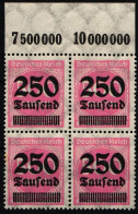 Deutsches Reich 295 P OR Postfrisch 4er Block #IL680 - Other & Unclassified