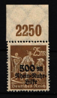 Deutsches Reich 259 P OR Postfrisch #IL802 - Autres & Non Classés