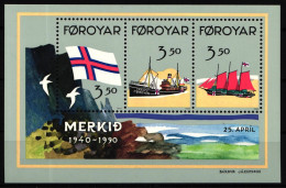 Färöer Block 4 Postfrisch Schiffe #IL864 - Faroe Islands