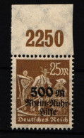 Deutsches Reich 259 P OR Postfrisch #IL803 - Autres & Non Classés