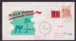 Flugpost Brief Air Mail KLM Amsterdam Niederlande Tripoli Libanon 4.11.1958 - Airmail