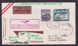 Flugpost Brief Air Mail Lufthansa Österreich Wien Naher Osten Erstflug Istanbul - Covers & Documents