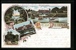 Lithographie Dreibergen, Hotel Dreibergen Am Zwischenahner See  - Bad Zwischenahn