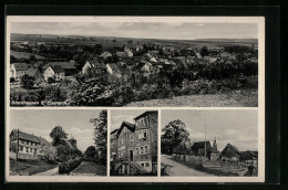 AK Stockhausen Bei Eisenach, Gesamtansicht Aus Der Vogelschau, Strassenpartie, Denkmal  - Eisenach