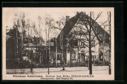 AK Berlin-Dahlem, Wirtshaus Waldfrieden, Strassenansicht  - Dahlem