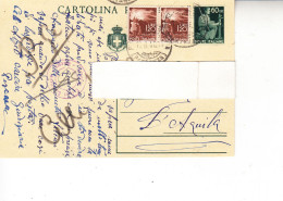 ITALIA 1946 - Intero Postale Da Pescara Per L'Aquila Con Integrazione Serie  Democratica - - Poststempel