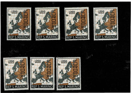 SAN MARINO ,7 Pezzi Nuovi MNH ,qualita Discreta - Unused Stamps