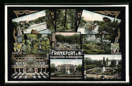 AK Frankfurt-Westend, Gruppenbilder Vom Palmengarten  - Frankfurt A. Main