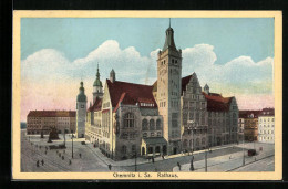 AK Chemnitz I. Sa., Ansicht Rathaus  - Chemnitz