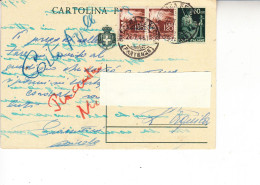 ITALIA 1946 - Intero Postale Da Pescara Per L'Aquila Con Integrazione Serie  Democratica - - Poststempel