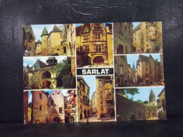 542 . SARLAT . MULTIVUES . EDIT. YVON . OBLITEREE 1990 - Sarlat La Caneda