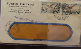 O) 1932 MEXICO, TORREON COAHUILA, AIR POST STAMP - EAGLE, SERVICIO POSTAL AEREO,  EUTIMIO  CALZADO, XF - Mexique