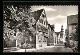 AK Kirchheim-Teck, Strassenpartie Mit Max Eyth Haus  - Kirchheim