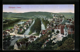 AK Tübingen, Ortsansicht V. Osten  - Tuebingen