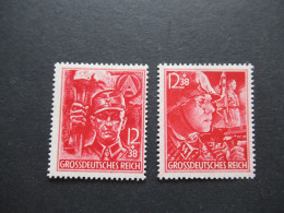 3.Reich 1945 Mi.Nr.909 / 910 SA / SS Gezähnt Sauber Postfrisch Michel Katalogwert 80€ - Ongebruikt