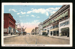 AK Argenta, AR, Main Street Looking North From Second Street  - Other & Unclassified