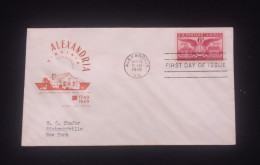 D)1949, U.S.A, FIRST DAY COVER, ISSUE, TWO HUNDRED ANNIVERSARY ALEXANDRIA, VIRGINIA, WITH 6c STAMP, FDC - Sonstige & Ohne Zuordnung