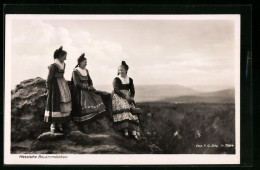 AK Hessische Bauernmädchen Im Romantischen Lahntal, In Hessischer Tracht  - Costumes