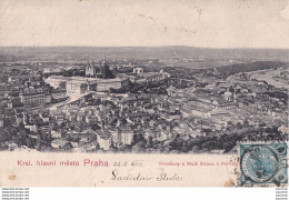 14- PRAHA -  KRAL. HLAVNI MESTO  - HRADCANY A MALA STRANA S. PETRINSKE - ( OBLITERATION DE 1902 - 2 SCANS )  - Tchéquie