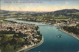 71555391 Linz Donau Panorama Bruecke Dampfer Linz - Sonstige & Ohne Zuordnung