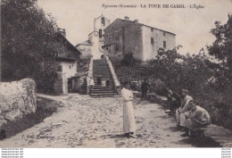 12- 66) LA TOUR DE CAROL (PYRENEES ORIENTALES) L ' EGLISE - ( ANIMEE - EDITEUR J. FAU , PERPIGNAN - 2 SCANS ) - Otros & Sin Clasificación