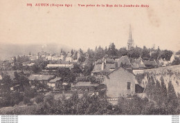 11-71) AUTUN (MOYEN AGE) VUE PRISE DE LA RUE DE LA JAMBE DE BOIS   - (  2 SCANS ) - Autun