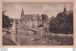 10- TUBINGEN - PARTIE BEI DER  EBERHARDBRUCKE - ( ANIMATION - CANOTAGE - 2 SCANS ) - Tuebingen