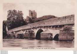 10-41) LAVARDIN (LOIR ET CHER) LE PONT SUR LE LOIR ET LE CHATEAU - ( OBLITERATION DE 1950 - 2 SCANS ) - Other & Unclassified