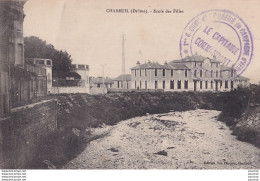 O7-26) CHABEUIL (DROME) ECOLE DES FILLES + TAMPON MILITAIRE - ( 2 SCANS) - Autres & Non Classés