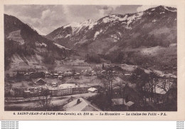 O3-74) SAINT JEAN D'AULPH (HAUTE SAVOIE)  LA MOUSSIERE - LA CHAINE DES FOLLIT - ( 2 SCANS ) - Saint-Jean-d'Aulps