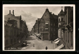 AK Limbach /Sa., Helenenstrasse Mit Automobilen Aus Der Vogelschau  - Autres & Non Classés