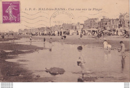 O1-59) MALO LES BAINS (NORD) UNE VUE SUR LA PLAGE  - ( ANIMATION ) - Malo Les Bains