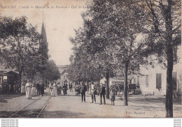 O1-42) VEAUCHE (LOIRE) MARCHE DE LA VERRERIE - CITE SAINT LAURENT  - ( HABITANTS - LIGNE DE CHEMIN DE FER - 2 SCANS ) - Other & Unclassified