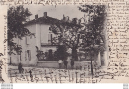 47) CASTELMORON SUR LOT - PLACE HENRI IV - ( ANIMATION - CAFE - HABITANTS - OBLITERATION DE 1903 - 2 SCANS ) - Castelmoron