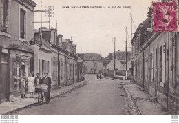 O32-72) COULAINES (SARTHE) LE BAS DU BOURG - ( ANIMEE - CAFE - EPICERIE - TABAC - HABITANTS ) - Other & Unclassified