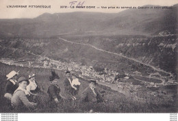 O28-63) Le Mont Dore.- (Auvergne) Vue Prise Du Sommet Du Capucin (1.645 M. D'altitude) - ( Belle Animation -  2 Scans ) - Le Mont Dore