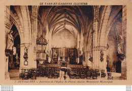 O27-82) AUVILLARS (TARN ET GARONNE) INTERIEUR DE L ' EGLISE SAINT PIERRE CLASSEE MONUMENT HISTORIQUE - ( 2 SCANS ) - Auvillar