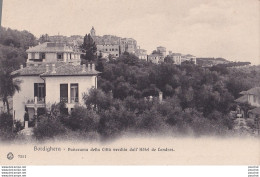 O26- BORDIGHERA - PANORAMA DELLA CITTA VECCHIA DALL ' HOTEL DE LONDRES  - ( 2  SCANS ) - Imperia