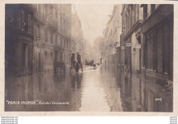 O25-75) PARIS INONDE - RUE DE L ' UNIVERSITE  - ( 2 SCANS ) - Inondations De 1910