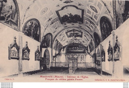 50) MONFARVILLE (MANCHE) INTERIEUR DE L' EGLISE - FRESQUES DU CELEBRE PEINTRE FOUACE - ( 2 SCANS ) - Sonstige & Ohne Zuordnung