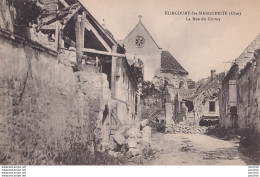 O24-60) ELINCOURT SAINTE MARGUERITE (OISE) LA RUE DU CROTOY - GUERRE 1914 - 1918 - ( 2 SCANS ) - Sonstige & Ohne Zuordnung