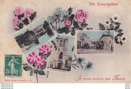 O23-63) DE COURPIERE  JE VOUS ENVOIE CES FLEURS - ( MULTIVES AVEC FLEURS ) - Courpiere