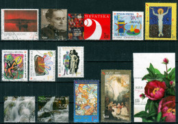 ⁕ Croatia / Hrvatska / Kroatien 1997 - 2010⁕ Collecti On Of 13 Used Stamps ⁕ # Lot 13 - Croatie